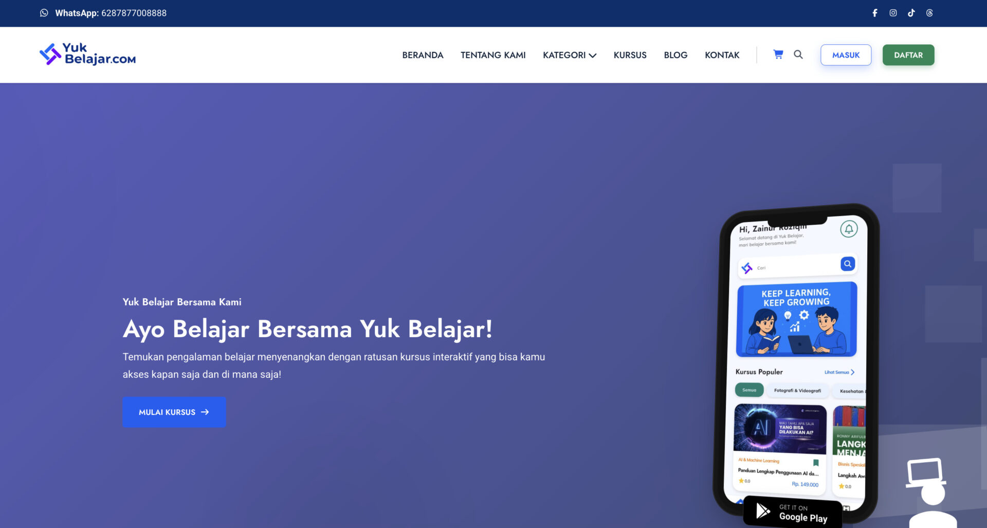 Yukbelajar.com Hadir sebagai Marketplace Video Edukasi, Fasilitasi Guru dan Dosen Raih Pendapatan Pasif dari Konten Digital