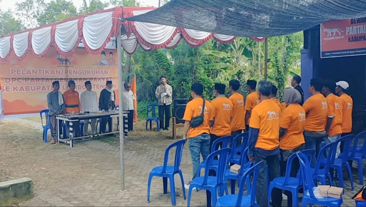 Perkuat Struktur Organisasi, Pengurus DPC Partai Gerakan Rakyat se-Lombok Tengah Resmi Dilantik